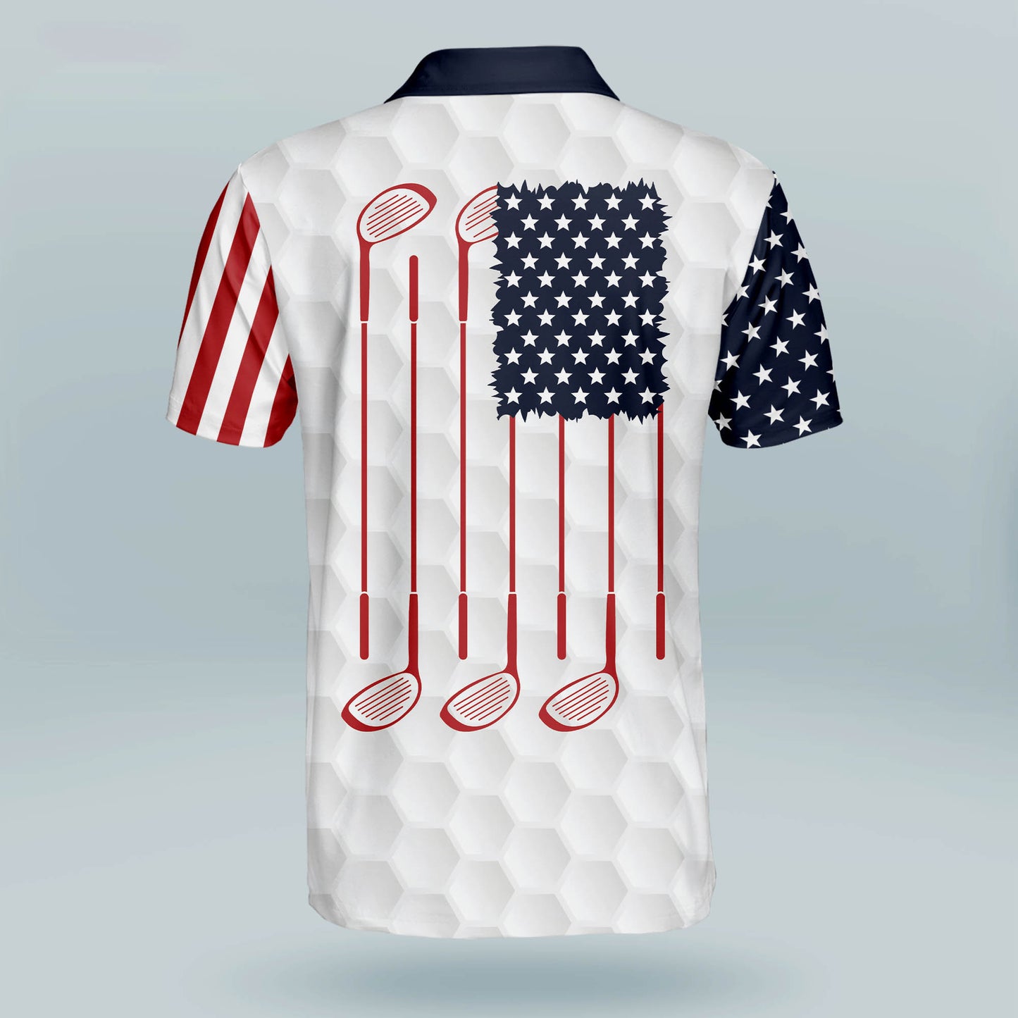 America Flag Club Golf Polo Shirt GM0127