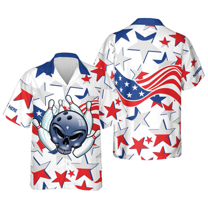 USA Bowling Flag Hawaiian Shirt Unisex HB0087