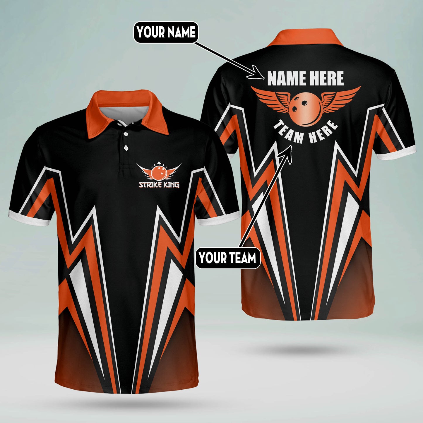 Strike King Bowling Polo Shirts BM0074