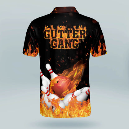 Custom Flame Funny Bowling Shirts BM0105