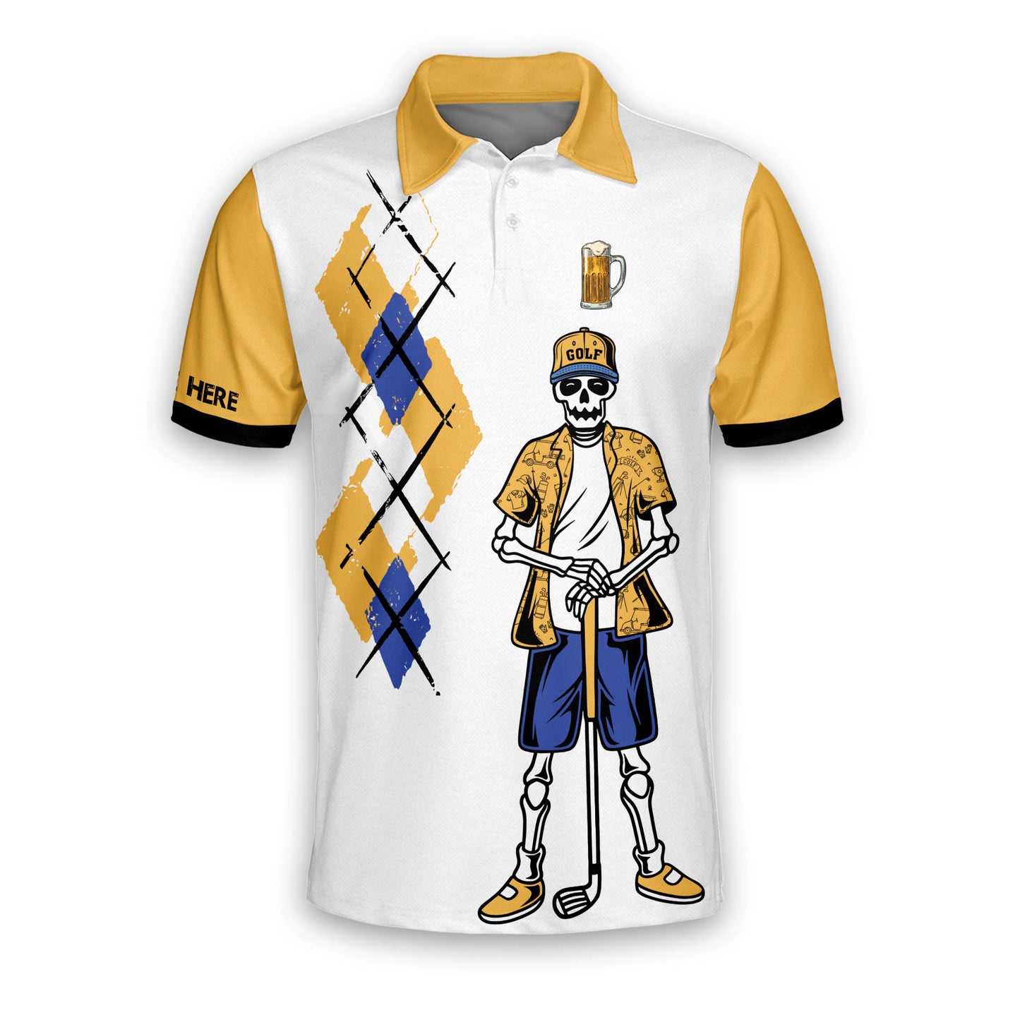 I'm A Simple Man I Like Playing Golf And Beer Polo Shirt GM0154