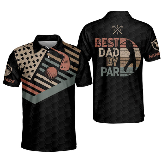 Best Dad by Par Retro Golf Polo Shirt GM0237