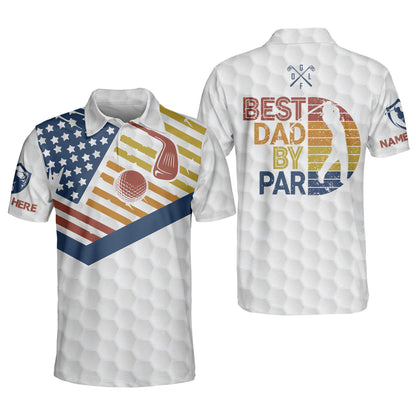 Best Dad by Par Retro Golf Polo Shirt GM0237