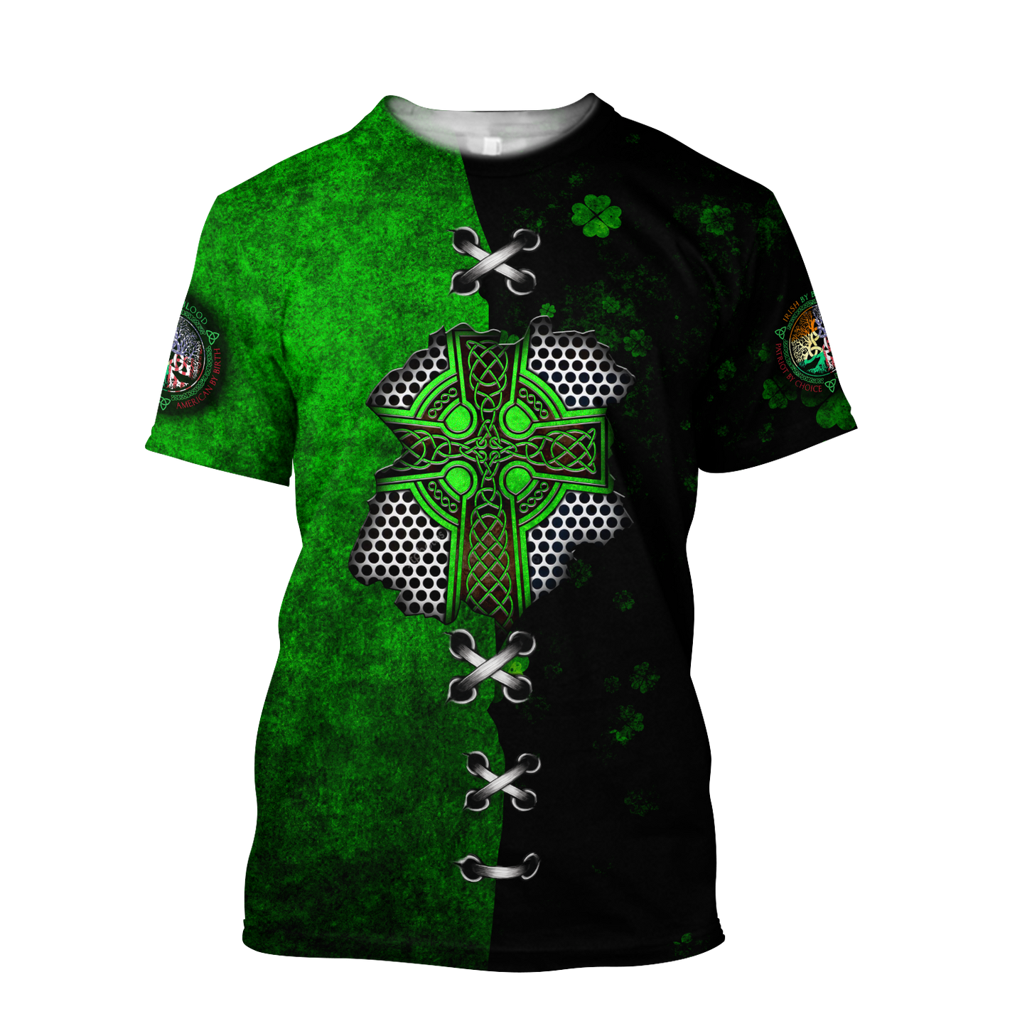 Lasfour Irish Celtic Knot Cross In My Heart St. Patrick's Day Design Shirts PO0268