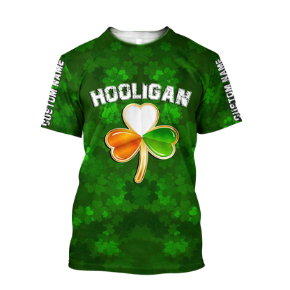 Personalized Hooligan Irish St Patrick Day Unisex Shirt, Irish Hooligan Stay True Till Death Hoodie For Men PO0277