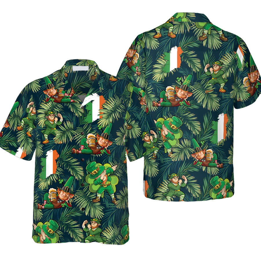 Happy Saint Patrick's Day Irish Leprechaun Hawaiian Shirt PO0129