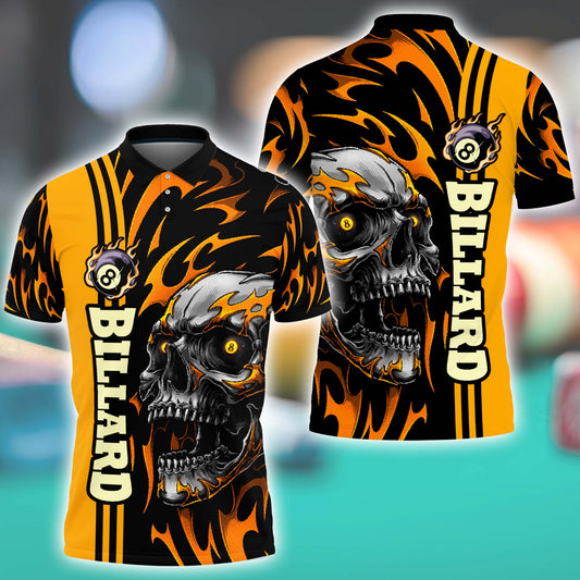 Lasfour Billiard Skull Player Unisex Shirt BIA0840