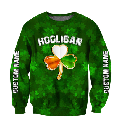 Personalized Hooligan Irish St Patrick Day Unisex Shirt, Irish Hooligan Stay True Till Death Hoodie For Men PO0277