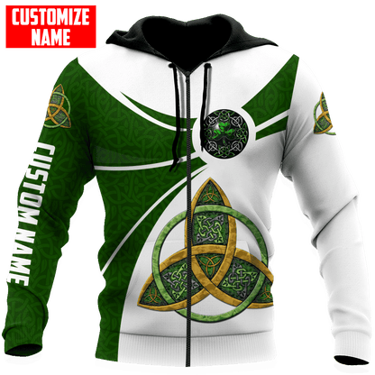 Customized Name Irish Celtic Trinity Knot Shirts, Personalized Shirt For St Patrick's Day PO0259