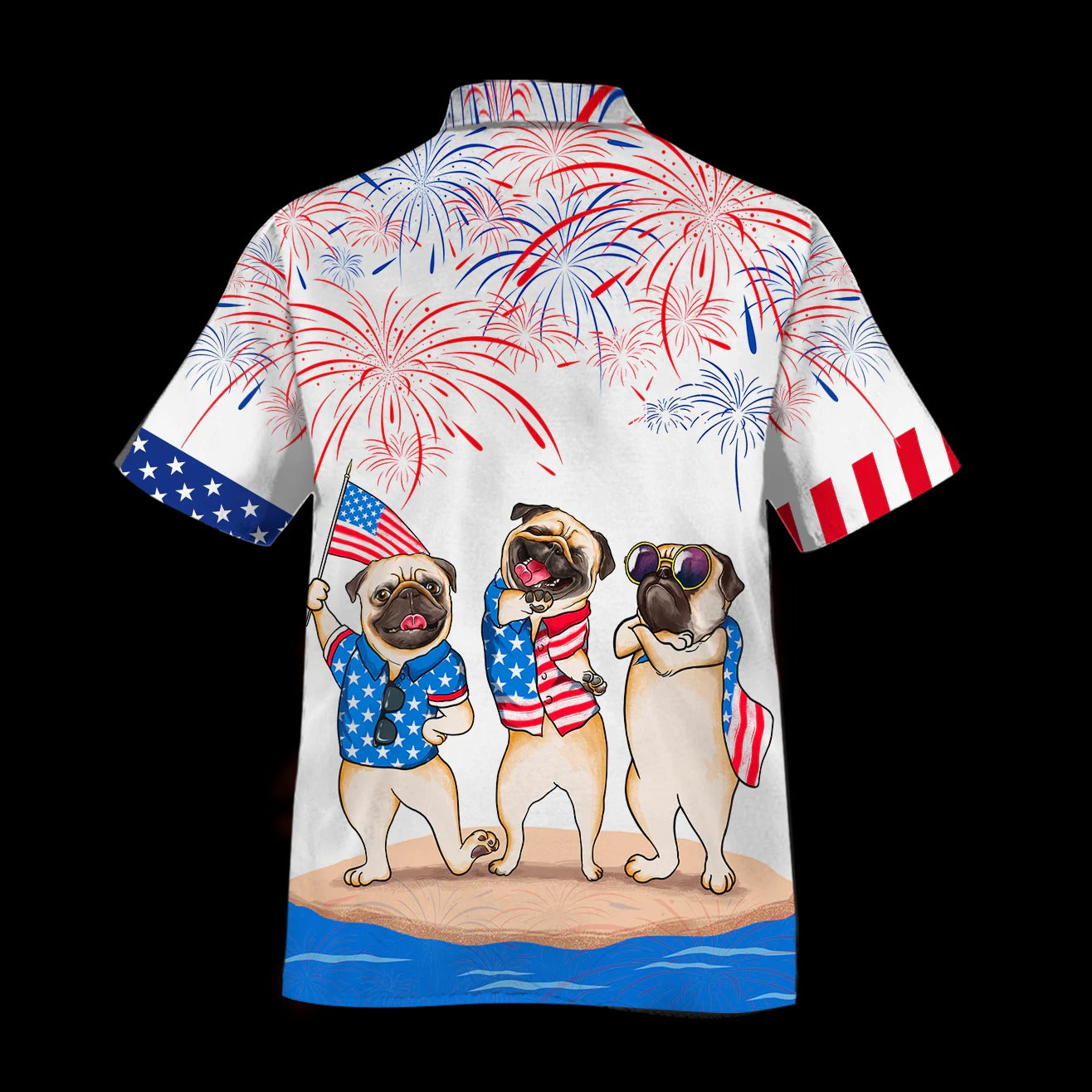 Pug Hawaiian Shirts - Independence Day Is Coming, Happy 4Th Of July American Pug Hawaii Shirt, Aloha Dog Shirt HO4784