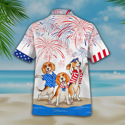 Beagle Hawaiian Shirts - Independence Day Is Coming Aloha Beach Shirt For Men And Woman, Hawaii Dog Shirt HO4780