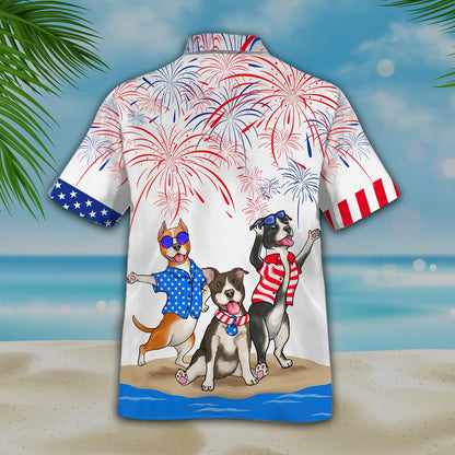 American Staffordshire Terrier Shirts, Independence Day Is Coming Aloha Summer Beach Shirts, American Pride Happy 4Th Of July Shirt HO4778