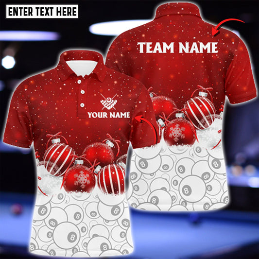 Lasfour Cute Christmas Customized Billiard 8 Ball Pool Pattern 3D Shirt BIA0376