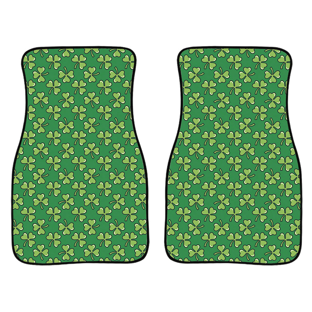 Cute Clover St. Patrick'S Day Print Front And Back Car Floor Mats, Front Car Mat PO0368