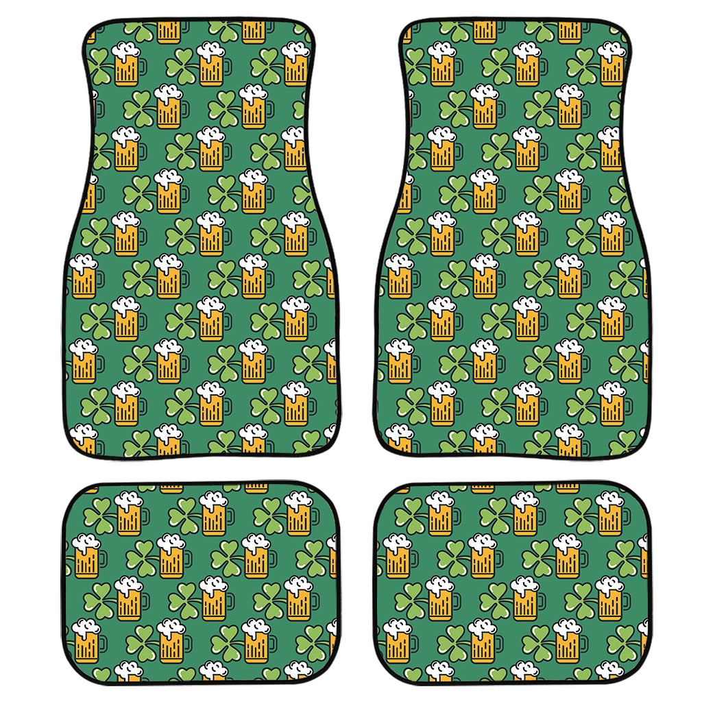 Cute Saint Patrick'S Day Pattern Print Front And Back Car Floor Mats, Front Car Mat PO0367