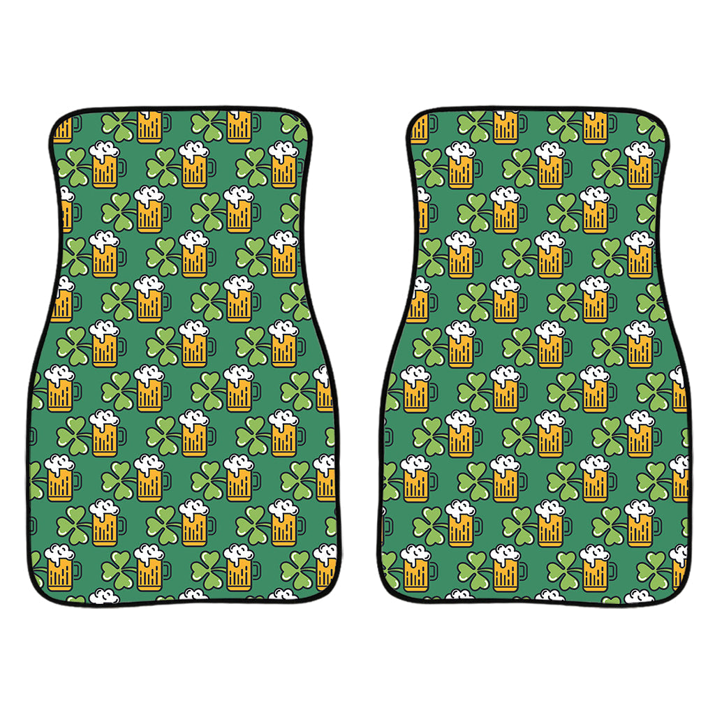 Cute Saint Patrick'S Day Pattern Print Front And Back Car Floor Mats, Front Car Mat PO0367