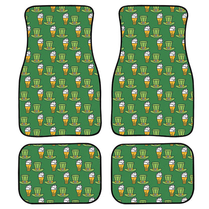 Cute Shamrock Saint Patrick'S Day Print Front And Back Car Floor Mats, Front Car Mat PO0366