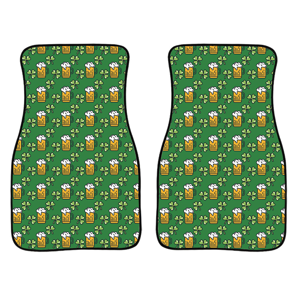 Cute St. Patrick'S Day Pattern Print Front And Back Car Floor Mats, Front Car Mat PO0365