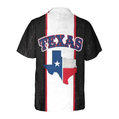 Patriotic Texas Map Hawaiian Shirt, Texas Flag Pattern State Of Texas Map Shirt, Proud Texas Shirt For Men HO0274