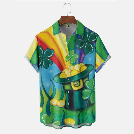 St Patrick's Day Shamrock american hawaiian Shirt PO0137