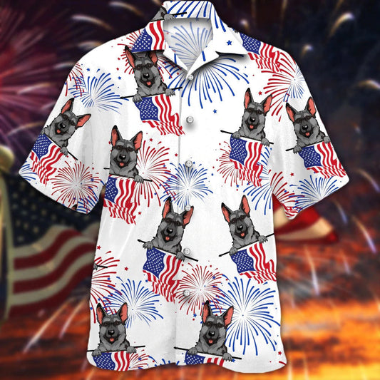 German Shepherds Hawaiian Shirt, Independence Day Is Coming, 4Th Of July Hawaiian Dog Shirt HO4799