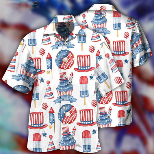 America Independence Day Basic Art Style Hawaiian Shirt HO3295