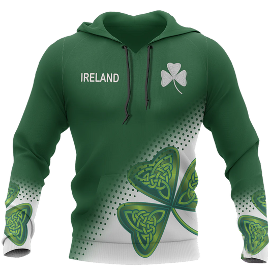 3D Shamrock Irish Ireland All Over Printed Shirt, Gift for Man Women, St Patrick's Day Shirt PO0242