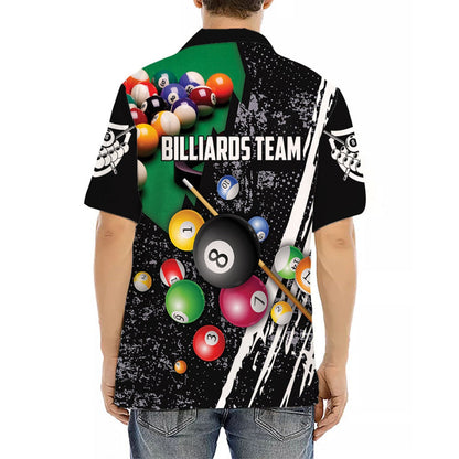 Personalized Billiards Team Hawaiian Shirt, Gifts For Bachelor Party, Best Gifts for Men, Pool Player Hawaii Shirt, Gift For Billiard Lovers HO0296