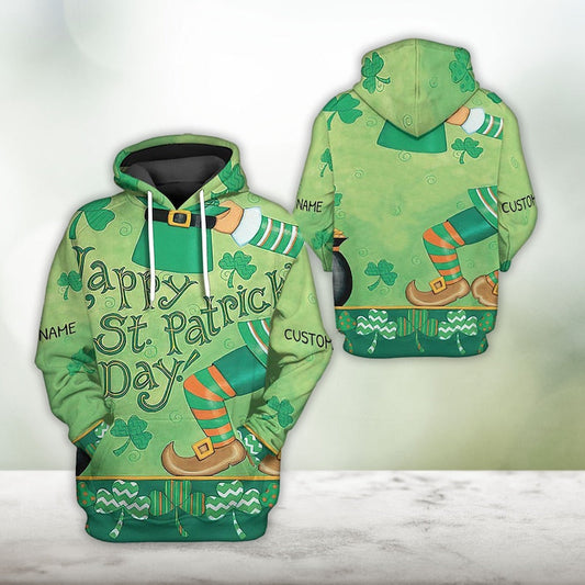 Happy St Patrick’s Day Custom Name All Over Print Gift For Men Women PO0188