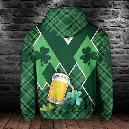 St. Patrick's Day Ireland Gnome Hoodie Gift For Irish Man, Drink Beer Shirt PO0194