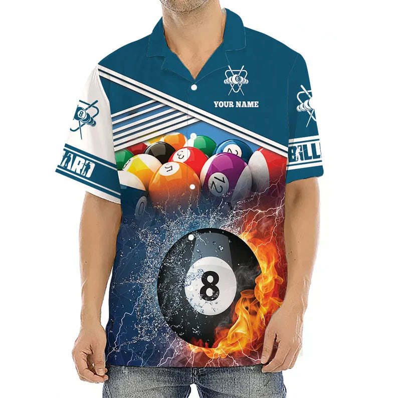 Lasfour Personalized Billard Lovers Billiard Club Hawaiian Shirt BIA0716