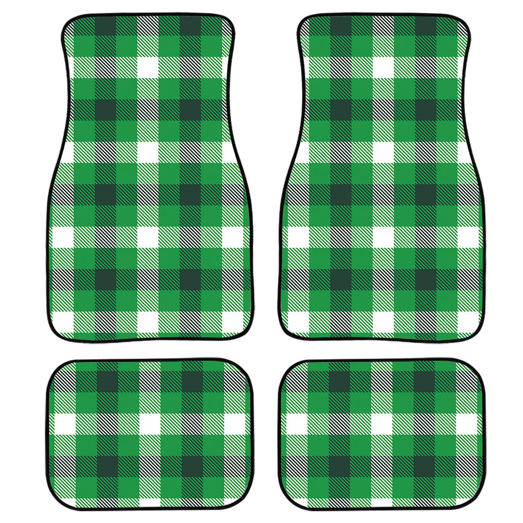 Irish Check Saint Patrick'S Day Print Front And Back Car Floor Mats, Front Car Mat PO0355