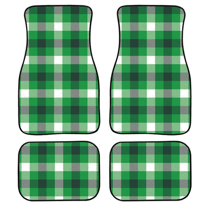 Irish Check Saint Patrick'S Day Print Front And Back Car Floor Mats, Front Car Mat PO0355