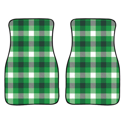 Irish Check Saint Patrick'S Day Print Front And Back Car Floor Mats, Front Car Mat PO0355