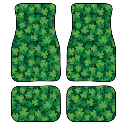 Irish Clover Saint Patrick'S Day Print Front And Back Car Floor Mats, Front Car Mat PO0347