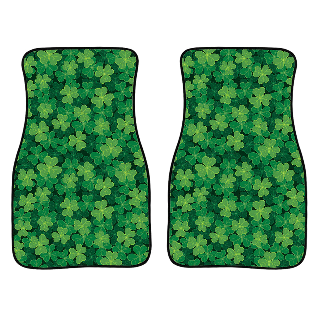 Irish Clover Saint Patrick'S Day Print Front And Back Car Floor Mats, Front Car Mat PO0347