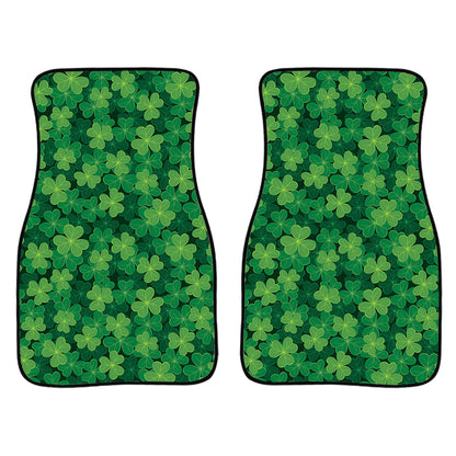 Irish Clover Saint Patrick'S Day Print Front And Back Car Floor Mats, Front Car Mat PO0347