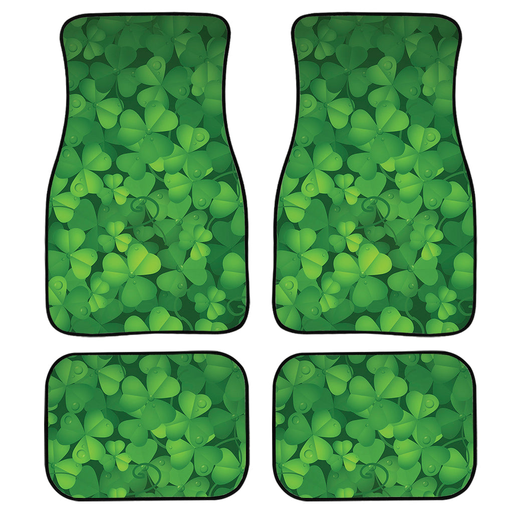 Irish Clover St. Patrick'S Day Print Front And Back Car Floor Mats, Front Car Mat PO0354