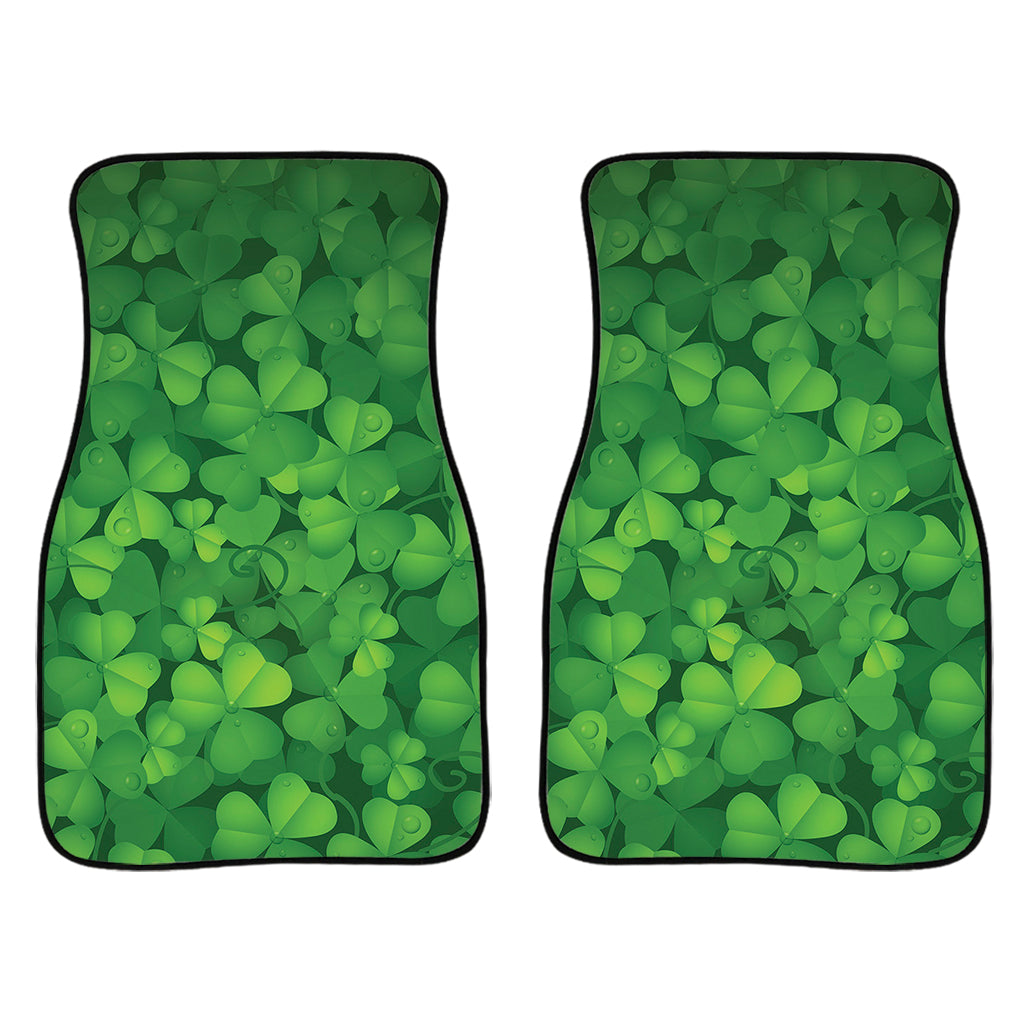 Irish Clover St. Patrick'S Day Print Front And Back Car Floor Mats, Front Car Mat PO0354