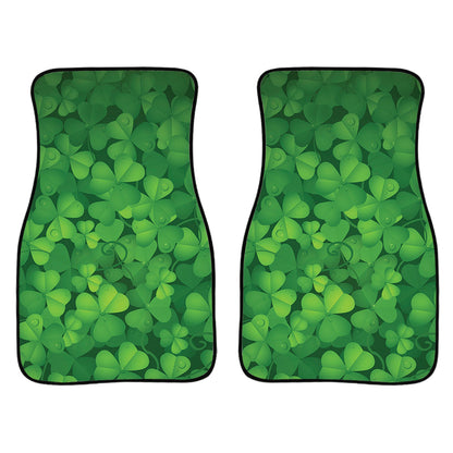 Irish Clover St. Patrick'S Day Print Front And Back Car Floor Mats, Front Car Mat PO0354