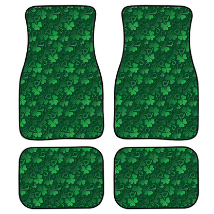 Irish Leaf St. Patrick'S Day Print Front And Back Car Floor Mats, Front Car Mat PO0352