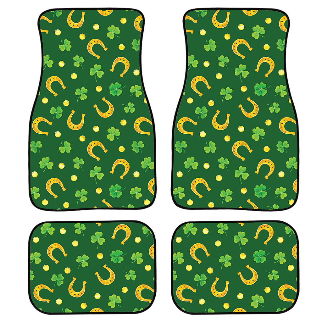 Irish Saint Patrick'S Day Pattern Print Front And Back Car Floor Mats, Front Car Mat PO0344