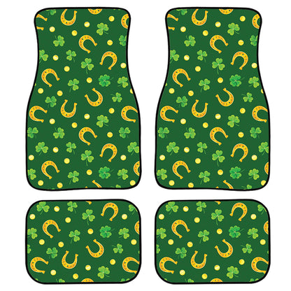 Irish Saint Patrick'S Day Pattern Print Front And Back Car Floor Mats, Front Car Mat PO0344