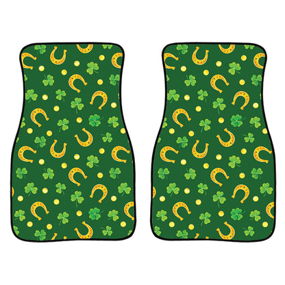 Irish Saint Patrick'S Day Pattern Print Front And Back Car Floor Mats, Front Car Mat PO0344