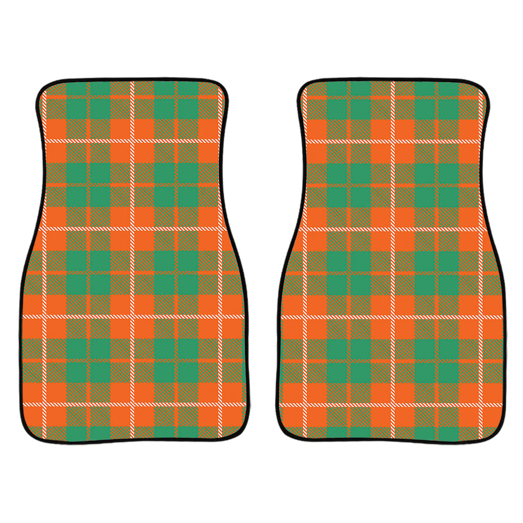 Irish Saint Patrick'S Day Tartan Print Front And Back Car Floor Mats, Front Car Mat PO0350