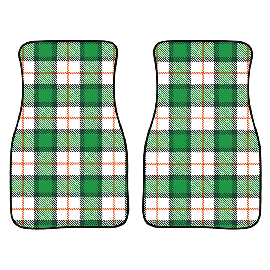 Irish Tartan St. Patrick'S Day Print Front And Back Car Floor Mats, Front Car Mat PO0349