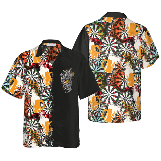 Play Darts And Drink Beer Aloha Hawaiian Shirt For Summer, Colorful Hawaiian Shirt Outfit For Men Women, Friend, Team, Darts Beer Lovers HO4164