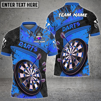 Lasfour Darts Grunge Abstract Personalized Name, Team Name Unisex 3D Shirt ( More Color Options ) DMA0217