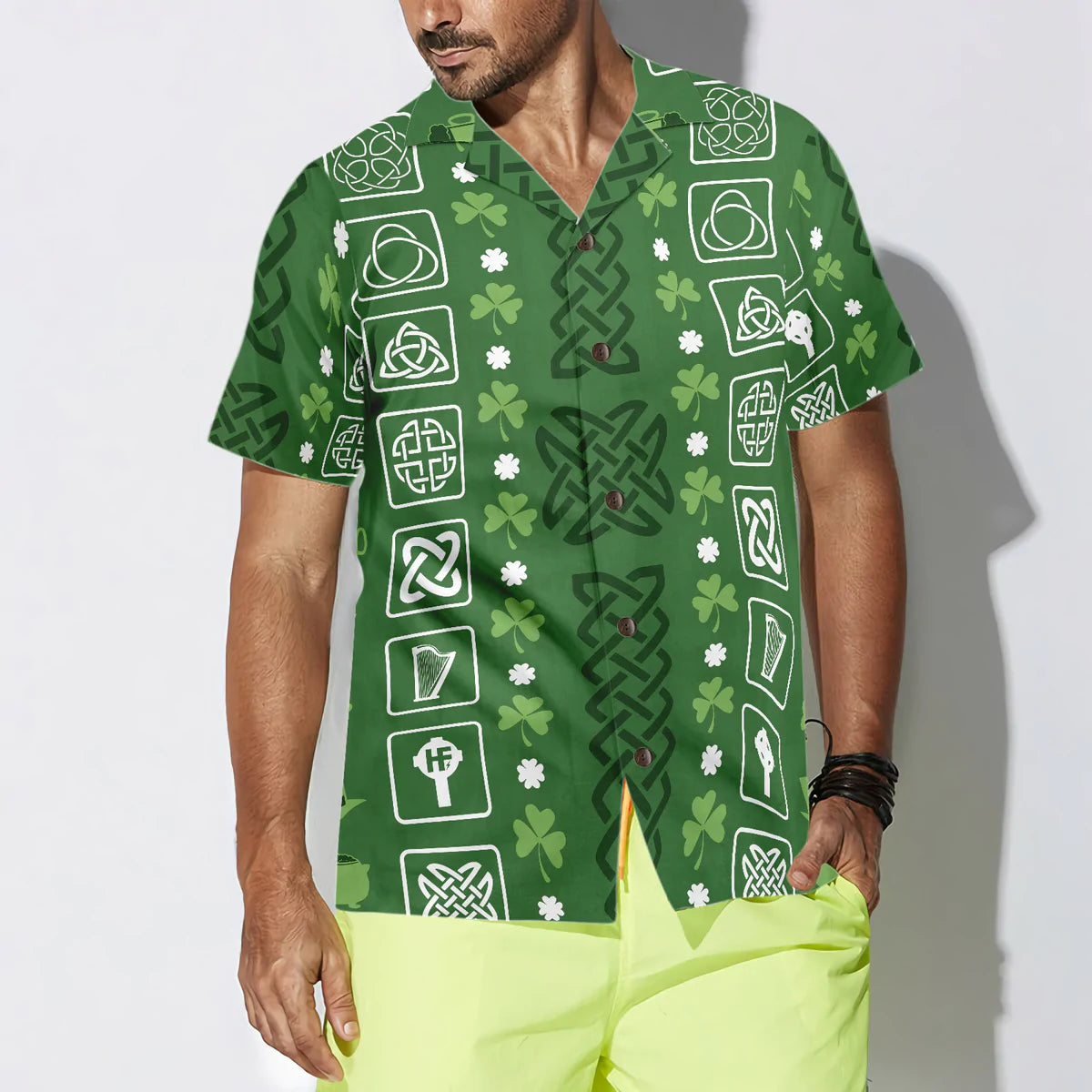 Collection Of Celtic Irish Happy St Patrick's Day Hawaiian Shirt PO0128