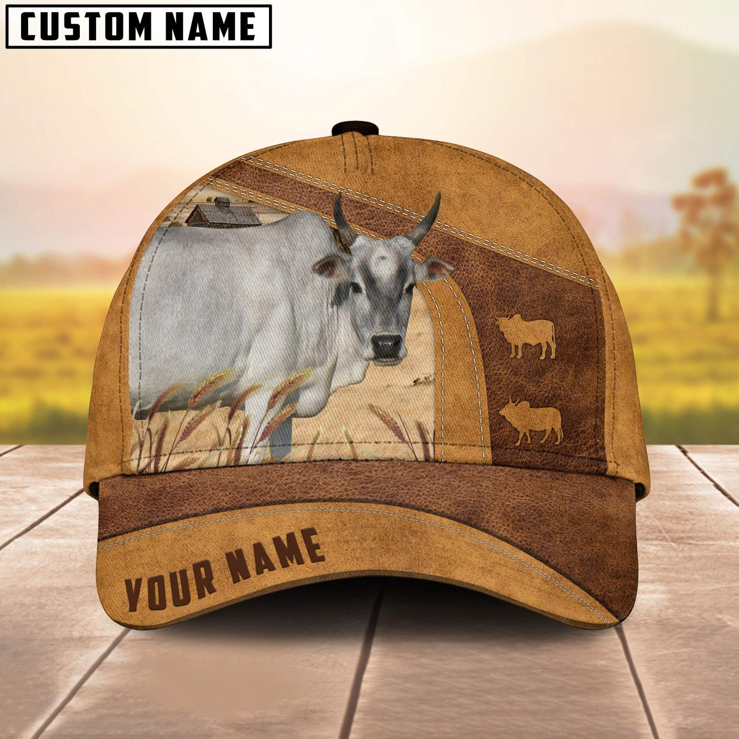 Mini Zebu Custom Name Cap, Cattle Hat, Farm Baseball Hat, Cap Hat For Farmer Farm Lover CO1046